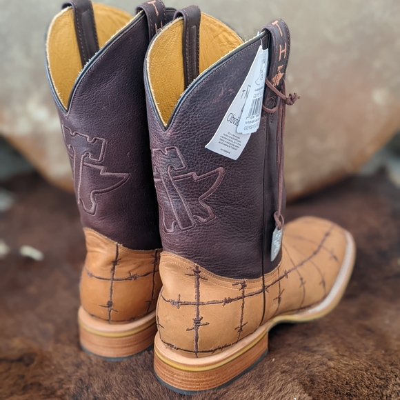 TIN HAUL "Bob Wire" mens Cowboy Western cattle rancher boots NEW with tags - Picture 12 of 16